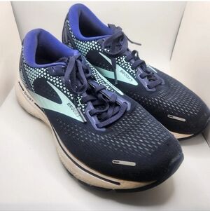Brooks Ghost Womens Size 8 Purple Teal Running Shoes Sneakers Seattle DNA Loft